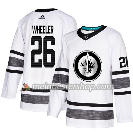 Winnipeg Jets All Star 2019 Blake Wheeler 26 2019 All-Star Adidas Weiß Trikot Authentic - Herren